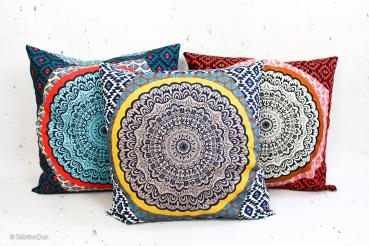 Preview: Pillow Party by joulijou Panel ca. 98 cm in Beeren/Rottönen